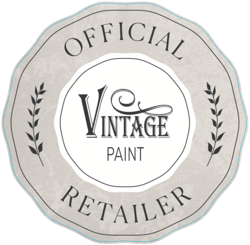 [Shop Sticker] Retailer Sticker (2) 25 cm Vintage Paint Beige